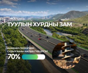 Read more about the article Туулын хурдны замын инженер-геологийн судалгааны ажлын гүйцэтгэл 70 хувьтай байна