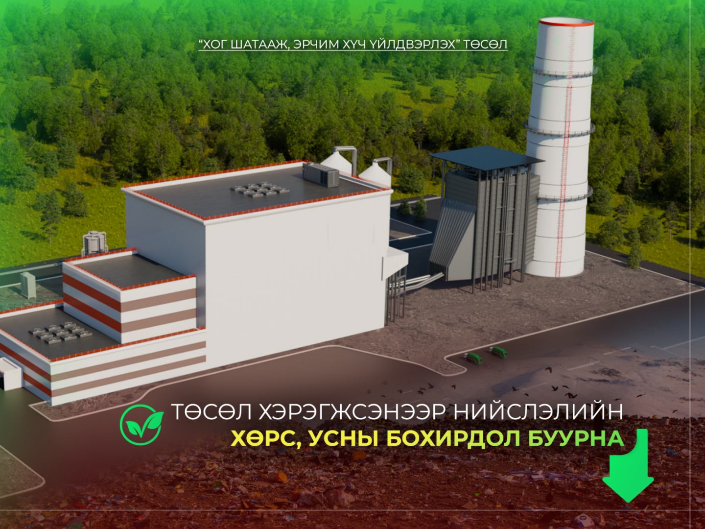 You are currently viewing “Хог шатааж, эрчим хүч үйлдвэрлэх” төсөл хэрэгжсэнээр нийслэлийн хөрс, усны бохирдол буурна